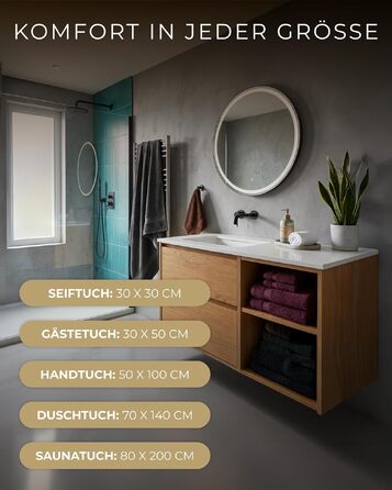 Набір махрових рушників 50x100 см, 100% бавовна, 600 г/м², Oeko-TEX, 10 шт. — м'які та гігроскопічні рушники з петлею для підвішування