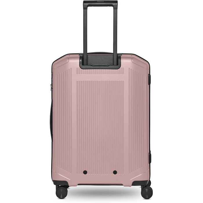 Чемодан Smartbox Hartschalen Check-in з жорстким корпусом, XL, 56 x 34 x 75 см, поліпропілен, 4 колеса, TSA-замок, 5.1 кг (Edition 02) (Рожевий металік, розмір M (66 см))