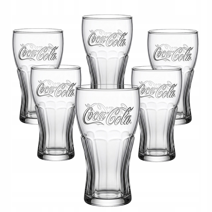 Набір склянок для напоїв Coca-Cola, 300 мл, 6 шт.