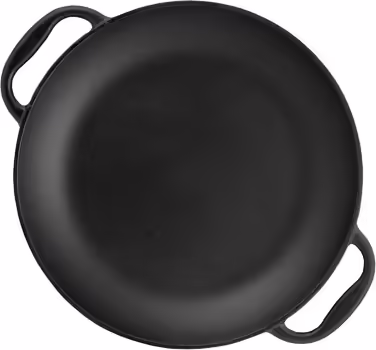 BBQ-Toro Traditional Paella Pan for 6 People | Ø 36 cm | Cast Iron Grill Pan with Handles | pre-seasoned - already seasoned | Paella pan for grill, gas stove, electric stove