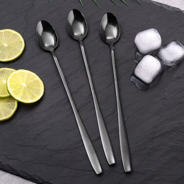 Набір ложок для лате макіато GRÄWE Königstein (Чорний), нержавіюча сталь, 6 шт.