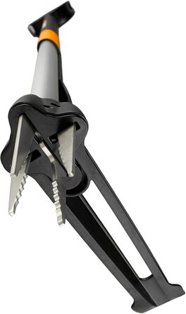 Телескопічний видаляч бур'янів Fiskars Smart-Fit 1-1,19 м, нержавіюча сталь, пластиковий руків'я, чорний/помаранчевий, 1020125