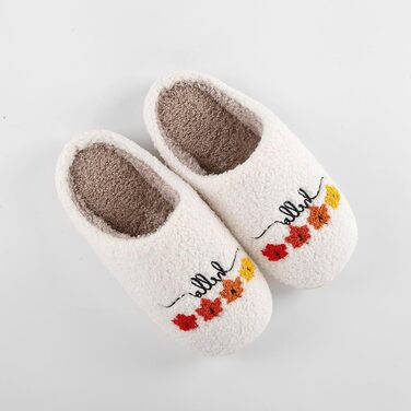 Теплі жіночі домашні тапочки TOPALL з пухом, зимові, м'які, антиковзаючі для жінок/чоловіків/унісекс (Mapleleaf, 40/41 EU)