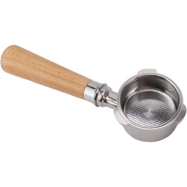 3-Hour Siebträger (Portafilter), 51 mm Stainless Steel with Filter Basket, Removable and Easy to Clean, Compatible with Petrus, Yanxuan, DERLLA, Severin, GULISSO, Stelang (Color A2 Beech)