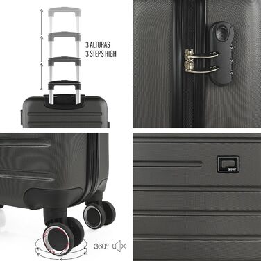 Набори валіз SKPAT: дорожні кофри, набір валіз, валізи з жорстким корпусом, набір валіз на коліщатках, багаж. Велика вибір валіз та ролерів для кожної подорожі! Колір: антрацит.