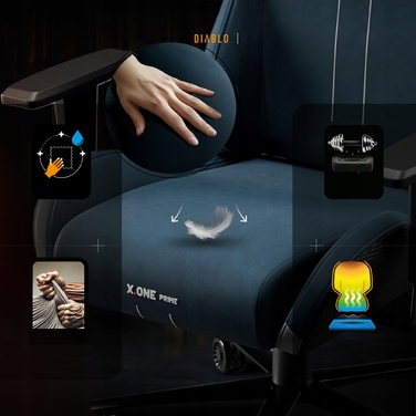 Ігрове крісло Diablo Chairs X.One Prime, тканина