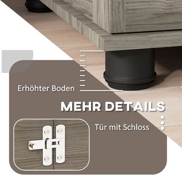 Клітка для собак PawHut з замком, подушкою та столиком, 80 x 56 x 63 см, сірий колір