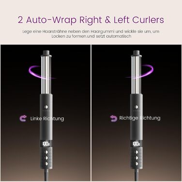 Фен-щітка Hairstyler 6 в 1: для локонів, об'єму, випрямлення та сушіння волосся, 1400W, 110000 обертів/хв, сірий