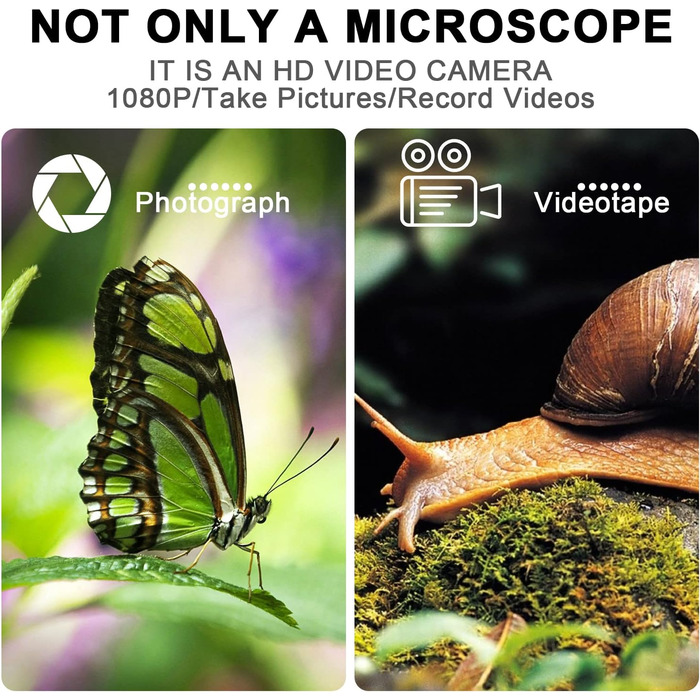 Цифровий мікроскоп Bysameyee 4K з бездротовим підключенням, 40x-1000x збільшення, USB ендоскоп для інспекції, сумісний з iPhone, iPad, Android, Windows, Mac, PC
