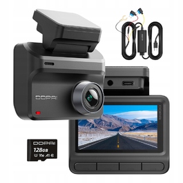 Автомобільний відеореєстратор DDPAI Z50 Pro 4K з GPS, 128 ГБ та комплектом Hardwire Kit