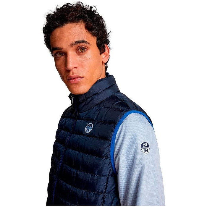 Чоловіча жилетка North Sails Crozet, 100% перероблений поліестер, темно-синій