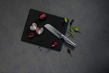 Nirosta Swing Knife Set, Various knives with a functional part made of high-quality stainless steel, premium knives with a non-slip handle, high-quality knives for every occasion (Color: Silver), Quantity: 1x 4-piece set