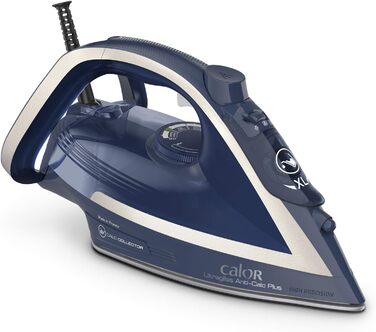 Праска Calor Ultragliss Plus FV6812C0: потужність 2800 Вт, 50 г/хв (пар), 260 г/хв (парний удар), активна підошва, стійка до подряпин