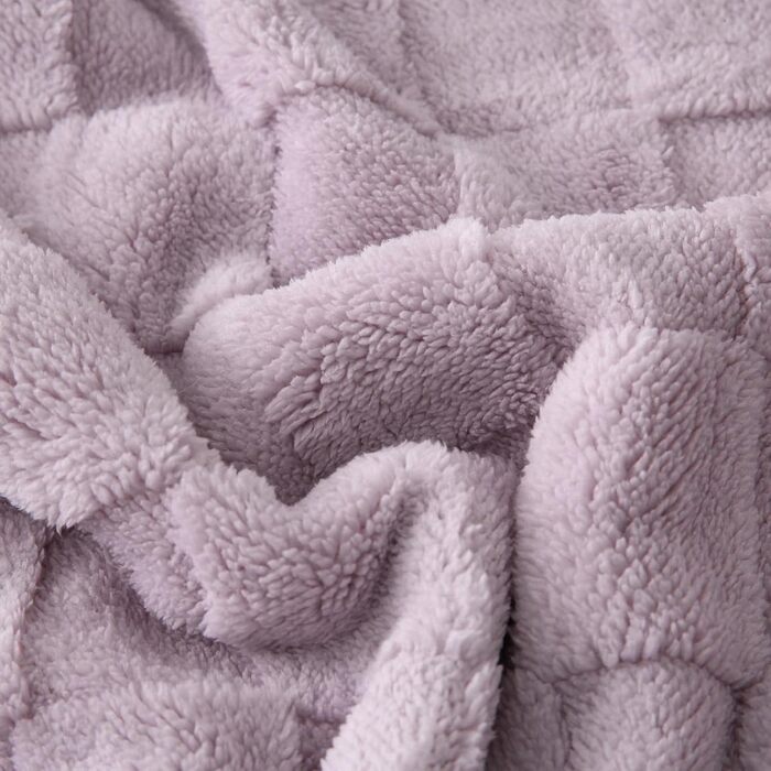 Плед Gracelife Sherpa з м'якого флісу, теплий та пухнастий, 150 x 200 см, сірий
