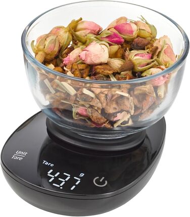 CASO FinoCompact Kitchen Scale - Battery-Free Kinetic Energy Scale - 5kg Capacity, 1g Increments - Testsieger
