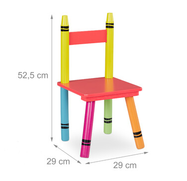 Relaxdays 3-piece Children's Seating Set, Colorful