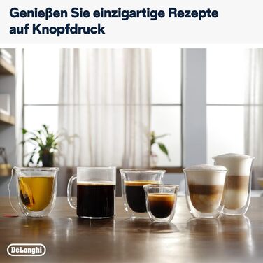 Кавомашина De'Longhi Magnifica Evo ECAM 292.81.B з LatteCrema, 7 прямих кнопок, 2-купові, чорна