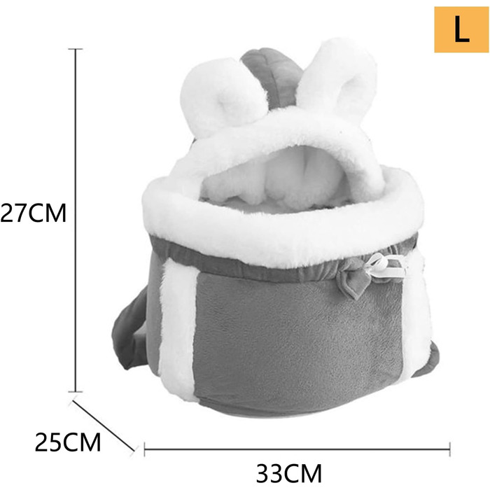 Рюкзак для кота/маленької собаки - теплий, м'який, дихаючий, для подорожей та прогулянок