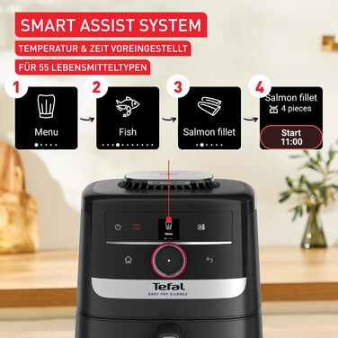 Фритюрниця Tefal Easy Fry Silence 7л з технологією Silent, 10 програм, біла (EY8421E0)