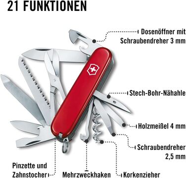 Мультитул Victorinox Ranger - Швейцарський  ніж, 21 функція, з лезом та відкривачем корок/доріг