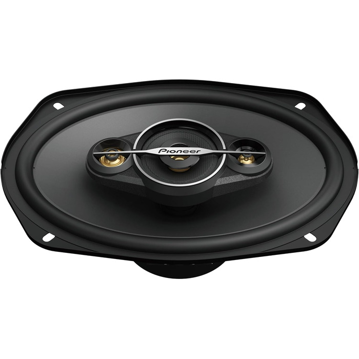 Автомобільні коаксіальні динаміки Pioneer TS-A6961F 6x9 дюймів, 4-смугові, 450 Вт, потужний звук, високий ККД, монтажна глибина 72 мм, з решіткою