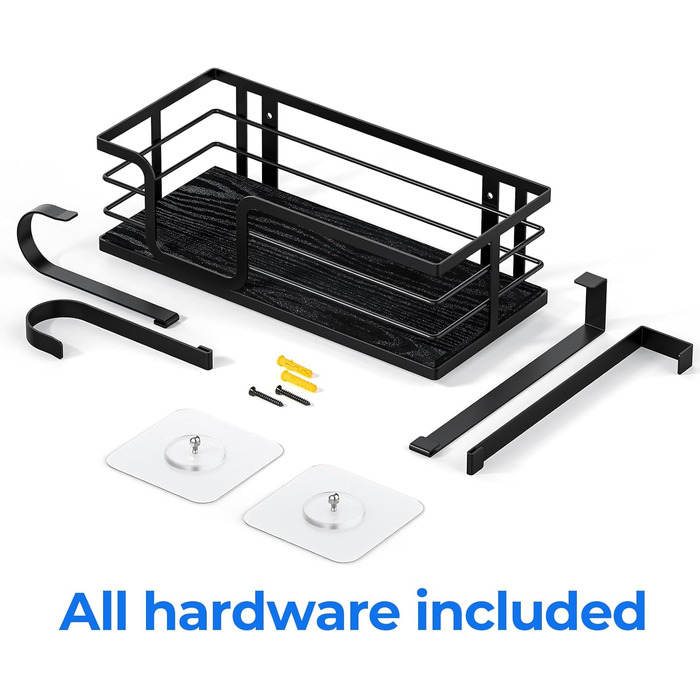 Настінна підставка для праски та гладильної дошки з великим кошиком для зберігання - міцна конструкція для пральні