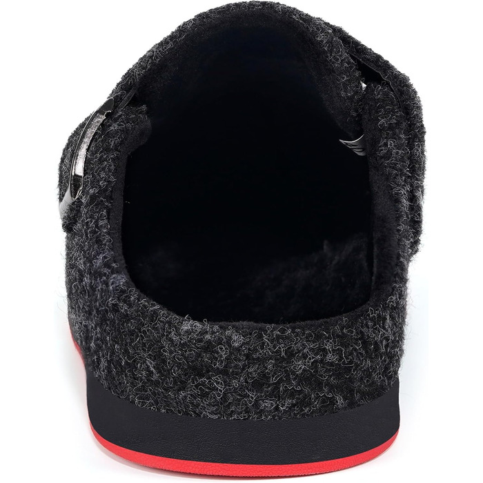 Тапочки халатні для дому Sisttke, чорні, унісекс, зимові, з змінним устілком (39 EU)