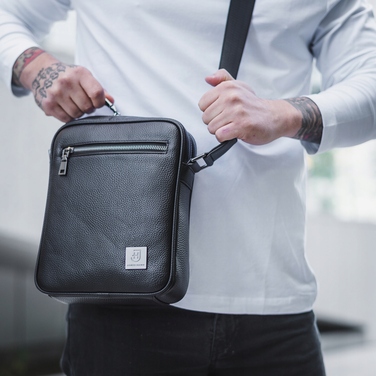 Сумка-месенджер James Hawk Reporter Bag, чорна
