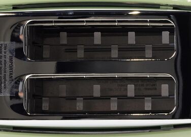 Тостер De'Longhi Icona Vintage CTOV 2103.GR Olive Green – 2 слоти, підставка для булок, 6 рівнів підсмажування, функція підігріву та розморожування, з нержавіючої сталі, ретро-дизайн