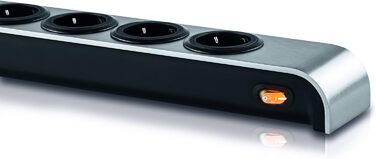 Розподільник розеток Oehlbach Powersocket 505 - преміум якість, 2 USB-порти для планшету та смартфона, компактний дизайн, колір антрацит