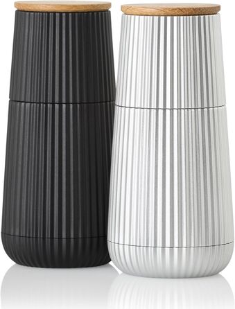 Набір для перекручування перцю та солі AdHoc MP155 Scape з керамічним жорном CeraCut®, темно-зелений та світло-зелений, регулювання ступеня помолу, подарункова упаковка