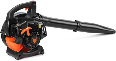 Бензиновий повітродув FUXTEC FX-LB126ECO, 2-тактний двигун 1 к.с., 0,7 кВт, 60 м/с, 4,5 кг, 450 мл