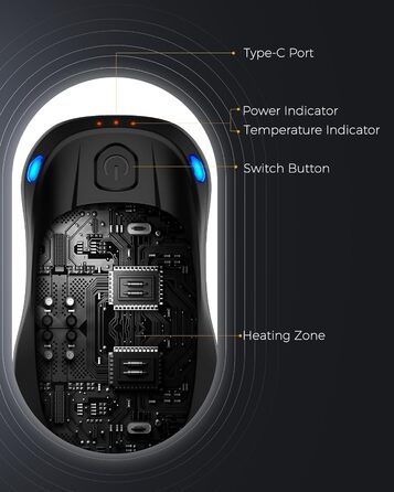 Електричні грілки для рук 2 шт. з AI-чіпами, багаторазові, з магнітним USB-підключенням, 3 режими нагріву, до 24 годин роботи, чорні - подарунок для жінок та чоловіків