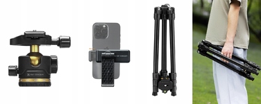 Штатив K&F Concept K234A3, 178 см, чорний