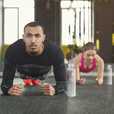 Relaxdays Set of 4 Drinking Bottles, 500 ml