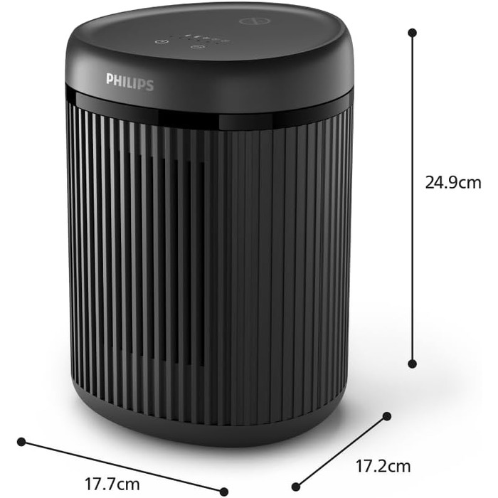 Керамічний тепловентилятор-обігрівач Philips Smart 5000 серії, 2000 Вт, чорний