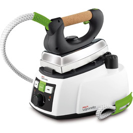 Праска з паровим котлом Polti Vaporella 535 Eco Pro, 1750 Вт, 4 bar, білий та зелений
