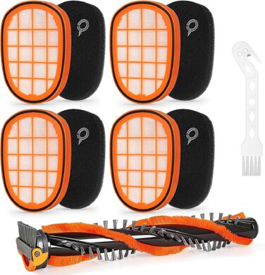 Комплект фільтрів (4 шт.) та щіток (2 шт.) для акумуляторного пилососа Philips SpeedPro Max (FC5005/01, FC6728, FC6727, FC6822, FC6812, XC7042/01, XC8045/01, XC8147/01)