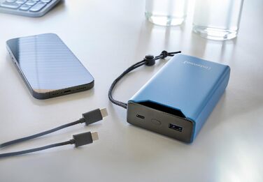 Powerbank Intenso F10000: 10000mAh, USB-C, USB-A, Швидка зарядка (PD 20W, QC 18W), Жовтий