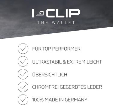 I-CLIP Titan Ultra-Light Credit Card Holder with Interchangeable Money Clip - Titan Card Holder - Genuine Leather Slim Wallet - Satin Titanium Blue Pure Blue