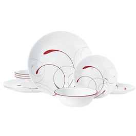 Сервіз Corelle Splendor, набір посуду на 4 особи, 12 предметів, стійкий до сколів та тріщин