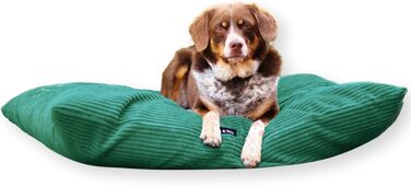 4L Textil ZOE - Лежанка для собак, м'яка, з блискавкою, 80x60 см, бежева (смужки)