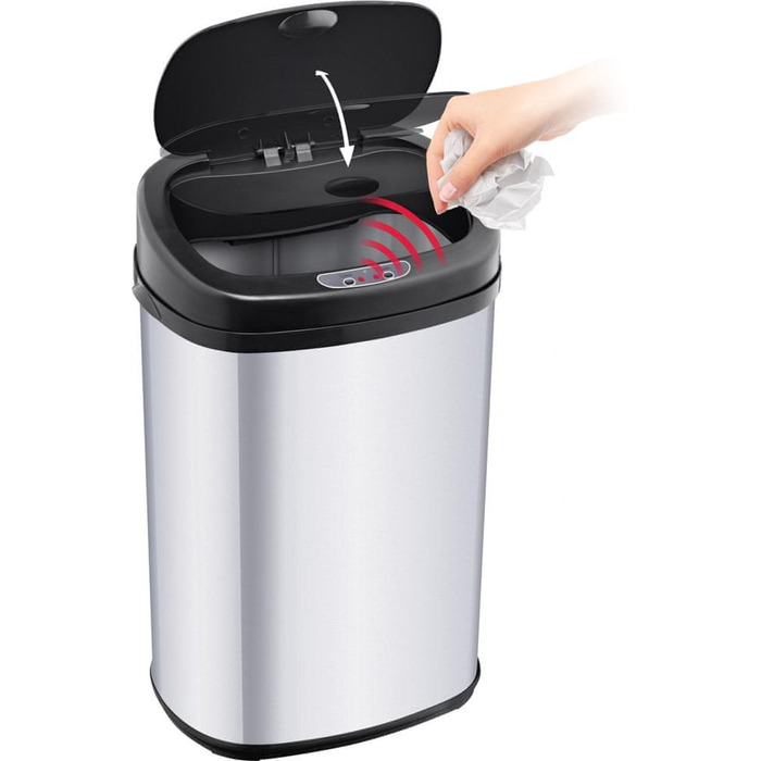 Сміттєвий кошик Lamart Sensor 42 л, сірий