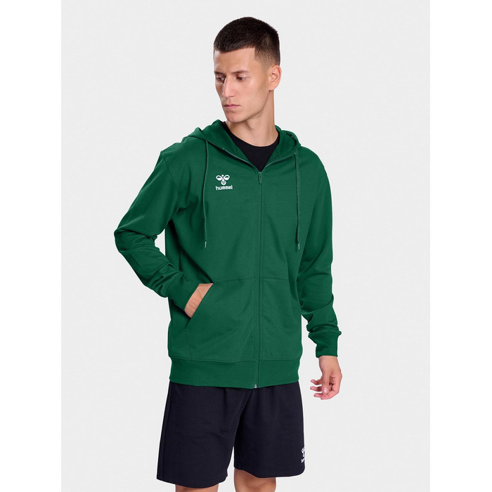 Чоловіча спортивна куртка Hummel Hmlgo на блискавці, зелена, розмір S