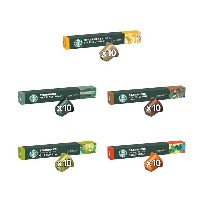 Кавові капсули Starbucks Blonde Espresso Roast для Nespresso, набір 10х10 (100 капсул)