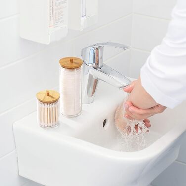 Набір для зняття макіяжу Tecbeauty Wattepad: диски, органайзер, дозатор, бамбуковий ковпачок