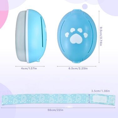 Навушники для захисту від шуму для немовлят, блакитні. Зменшують шум до 25 dB, регульоване антиковзне кріплення до 36 місяців, м'які та легкі.