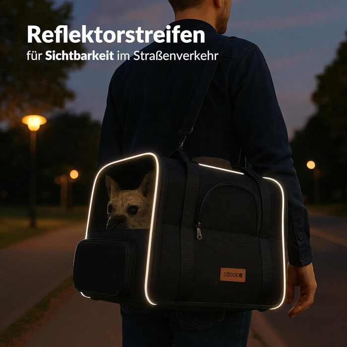 Транспортна переноска для котів до 20 кг, складна, з сонце- та водонепроникним дахом, плечовим ременем та мискою, дихаюча, комфортна, з обертовим подушкою, переноска для котів/собак, для автомобіля, колір антрацит