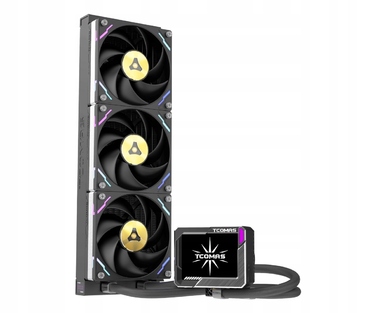 Система рідкого охолодження AIO TCOMAS LG700 PRO 360, 3200RPM, 3x120мм, Intel/AMD, Чорна