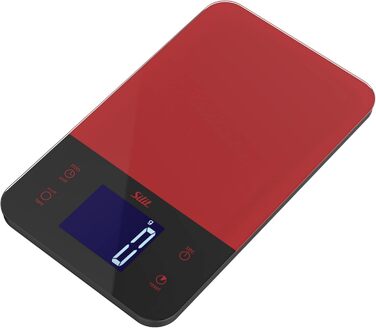 Кухонні ваги Silit Digitale з функцією тарування, до 5 кг, з LED-дисплеєм, велика поверхня зважування, таймер